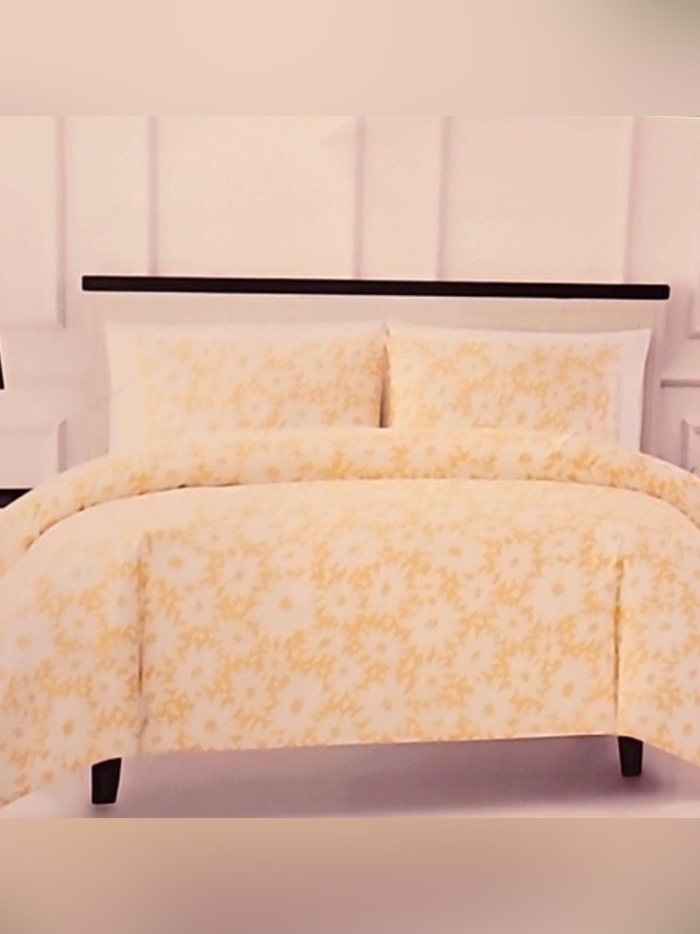 Kate Spade New York Yellow Floral Full/Queen Comforter Sunny Flower EUC